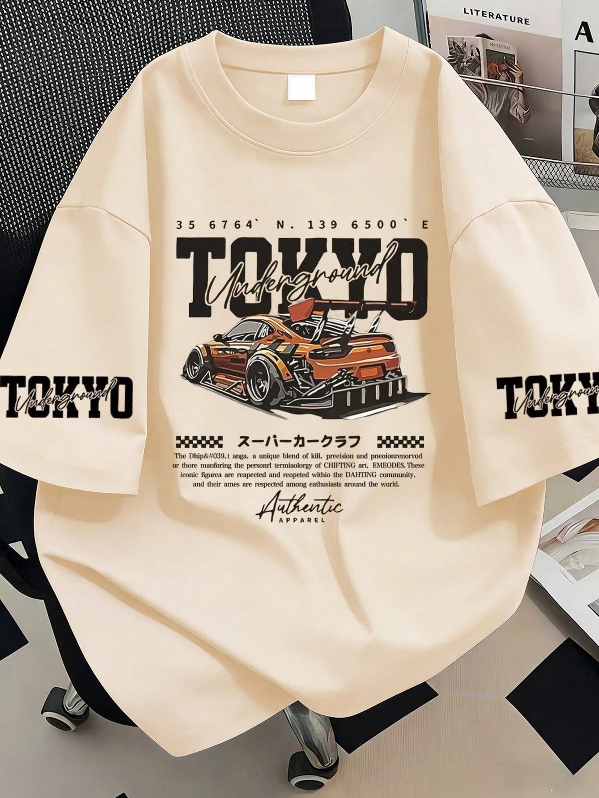 Men's Tokyo graphic oversized t-shirt